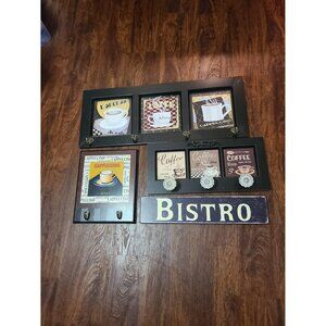 Coffee Bistro Wall Home Decor Lot